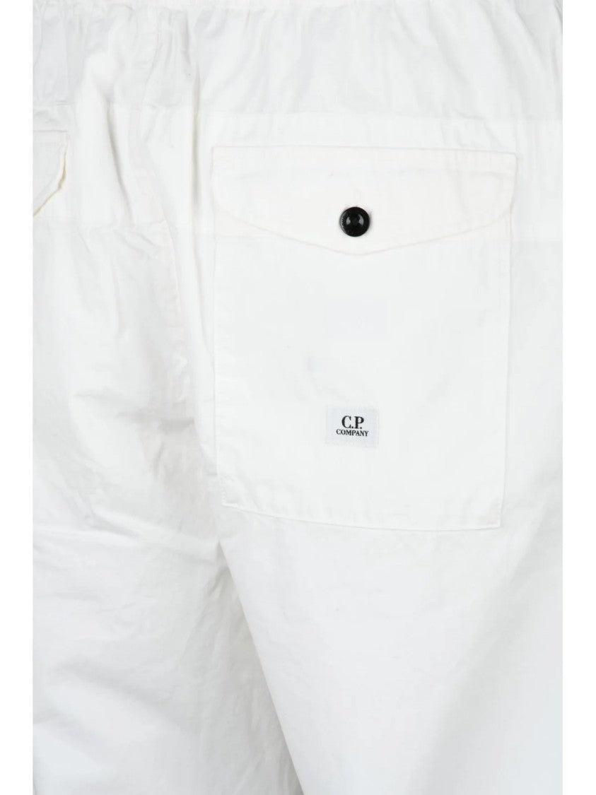 C.P. Company Chino Pants Elastic Waist - White