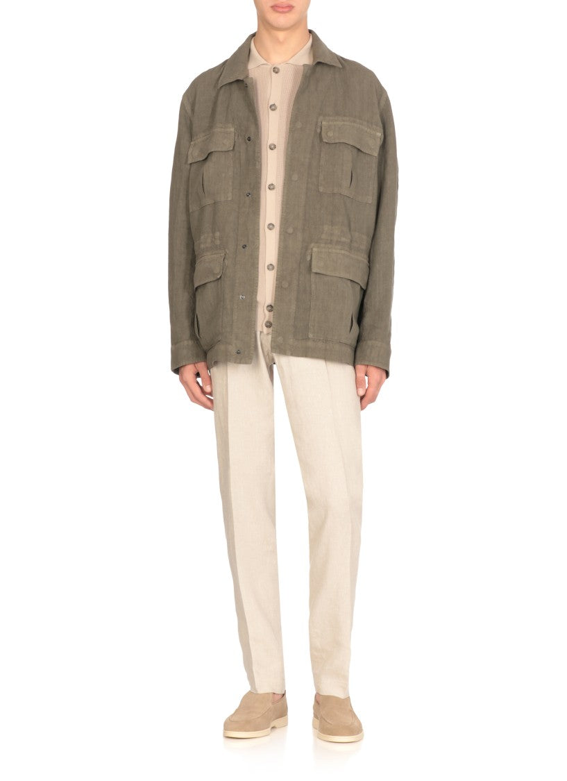 Peserico Beige Cotton Shirt