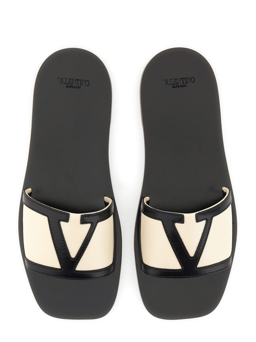 Valentino Garavani Viva Superstar Slide Sandal With Contrasting Emblem