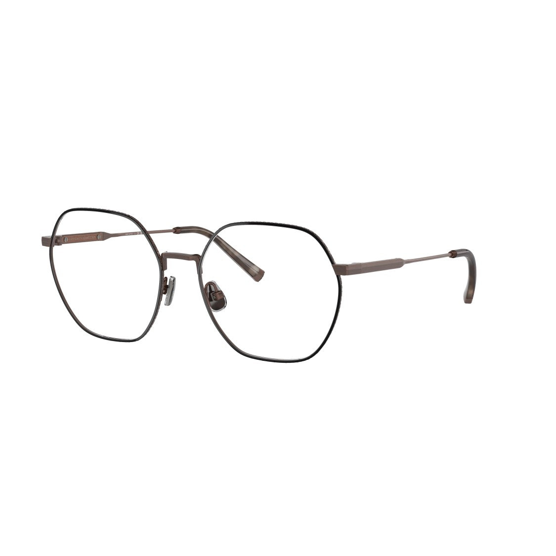 Brunello Cucinelli 0Bc1001t Thin Geometric Titanium Eyeglasses With Adjustable Nose Pads
