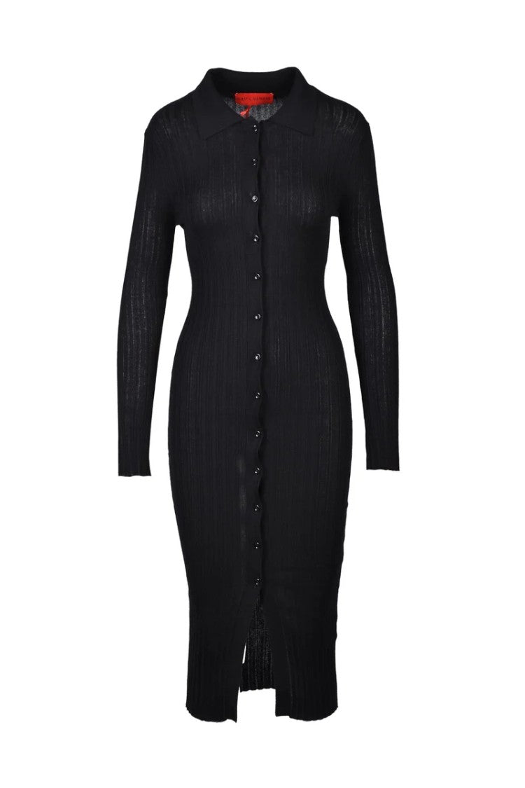 Wild Cashmere Chemise Dress Silk Cashmere - Black