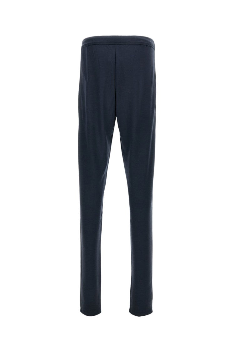 Rier Plombe Wool Jogging Trousers With Adjustable Waist And Elastic Cuffs