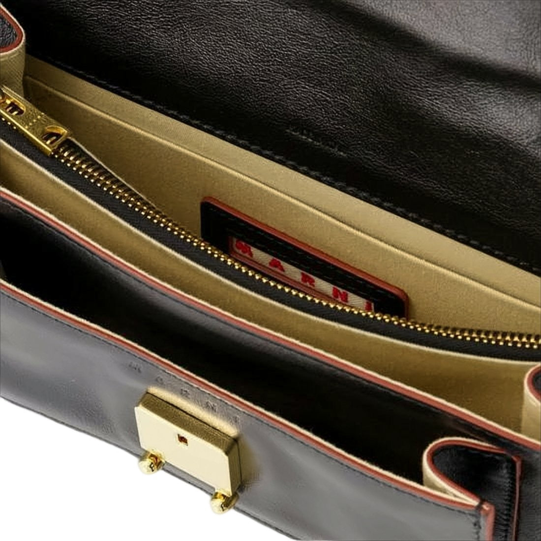 Marni Rectangular Leather Crossbody Bag