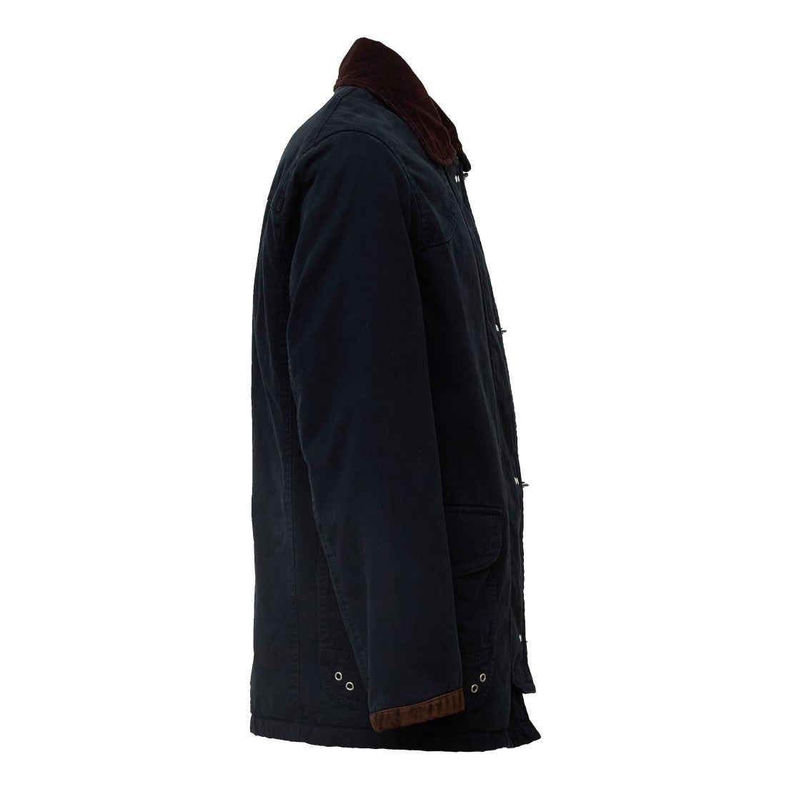 Fay Washed Gabardine Jacket With Iconic Metal Hooks