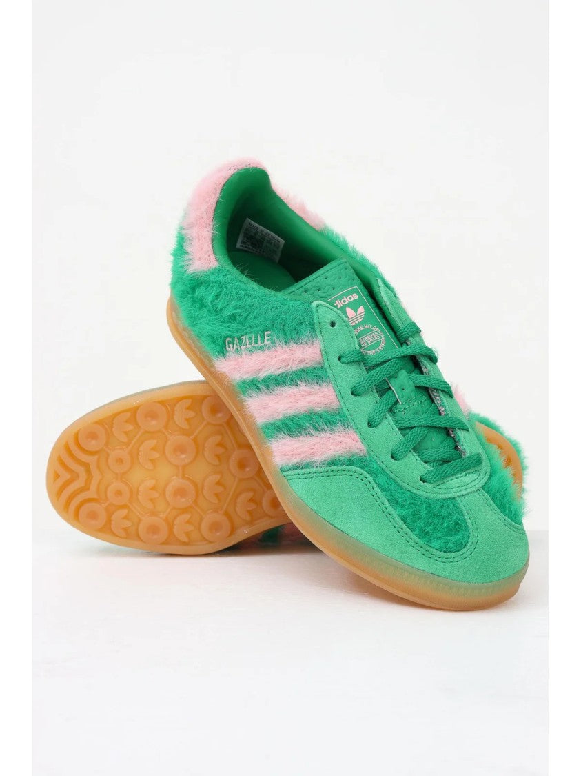 Adidas Pink Polyester-Blend Retro Sneakers