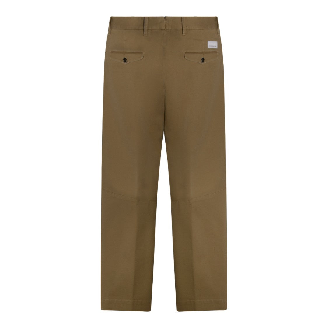 Nine In The Morning Brown High-Waist Trousers With Pleated Front