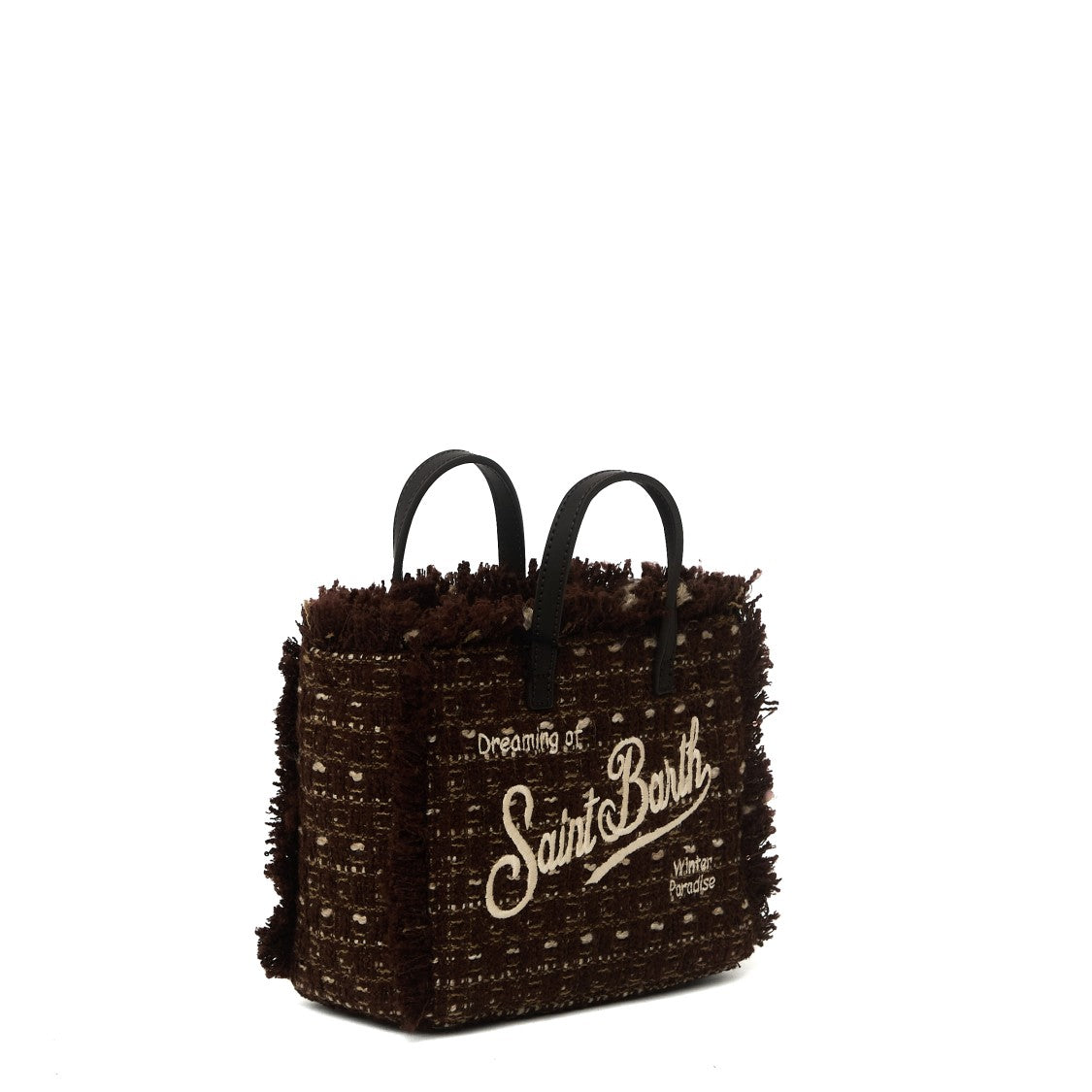 Mc2 Saint Barth Vanity Mini Tweed Adjustable Strap Top-Handle Bag