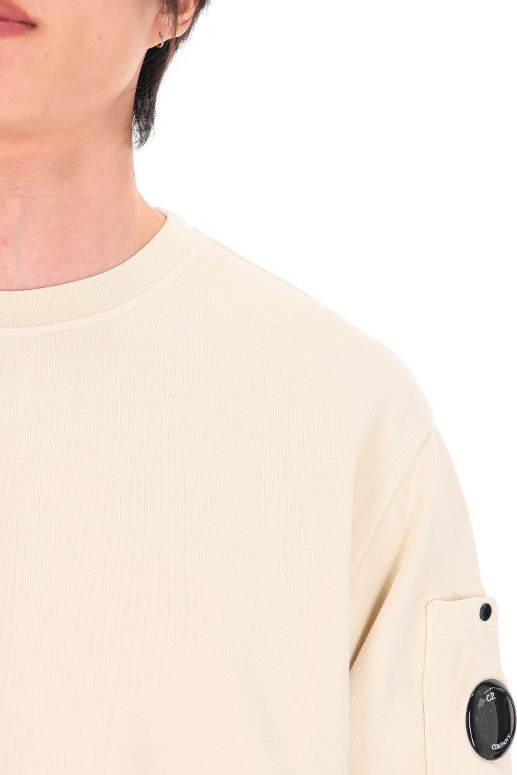 C.P. Company Cream Cotton Crewneck Sweatshirt