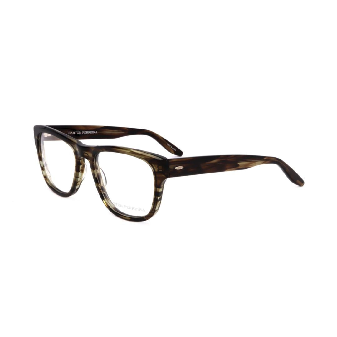 Barton Perreira Bp5192 542Ej Classic Rectangular Tortoiseshell Eyeglasses With Metallic Accents