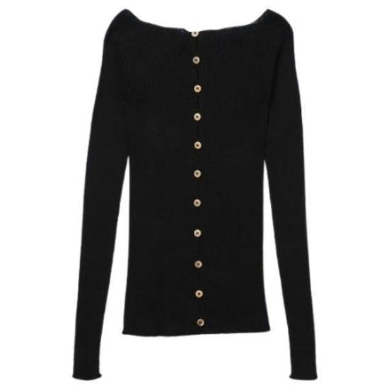 Baserange Slim-Fit Long-Sleeved Top With Button Detailing