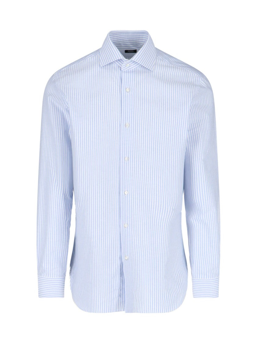 Barba Napoli I' Stripe Shirt – Light Blue