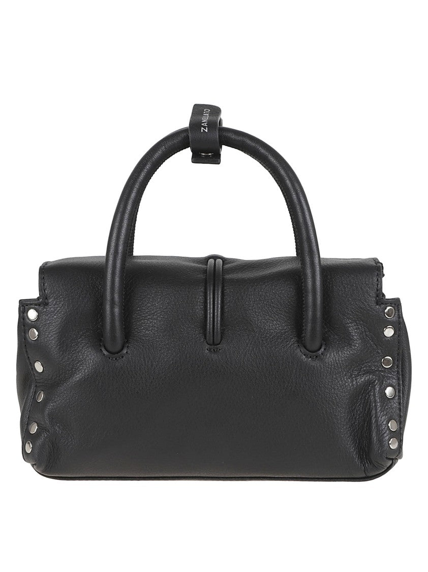 Zanellato Structured Shoulder Bag With Silver-Tone Clasp