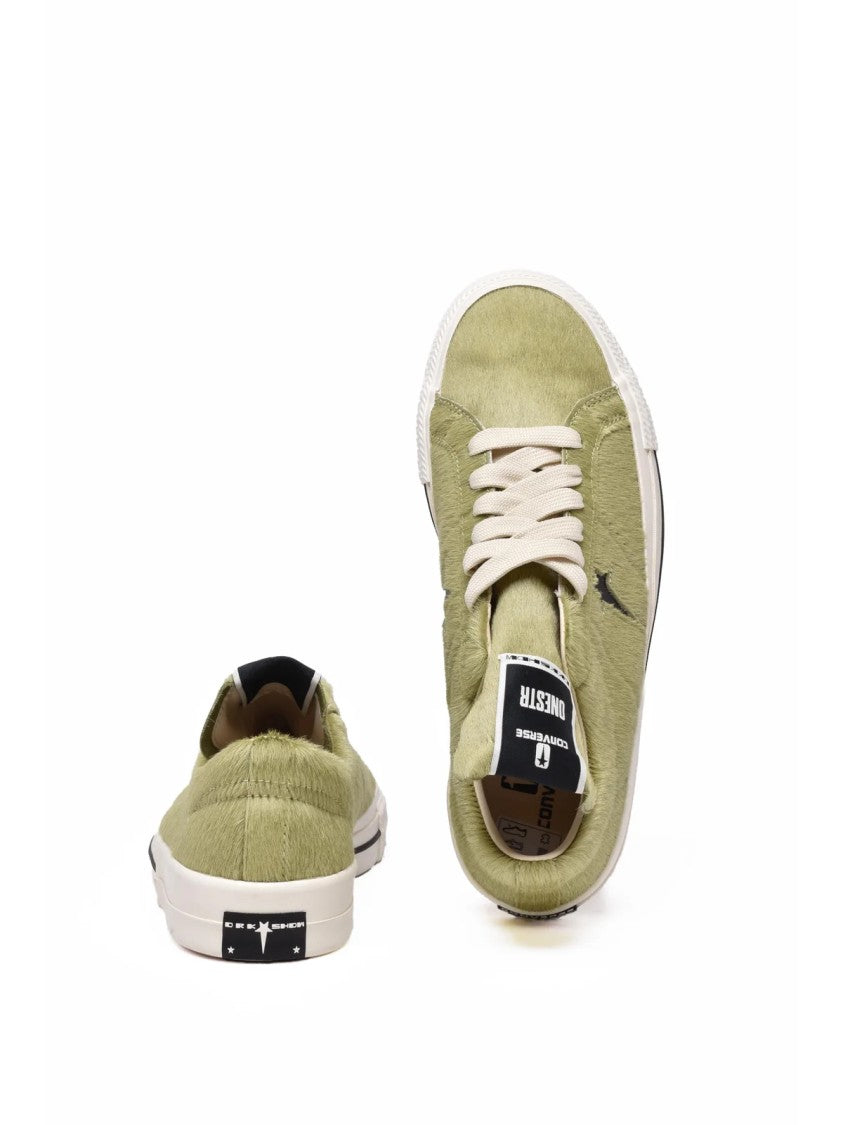 Converse X Drkshdw Green Pony-Hair Sneakers
