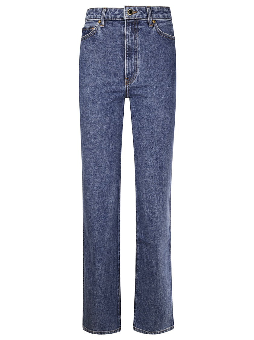 Khaite Classic Five Pocket High Waist Jeans