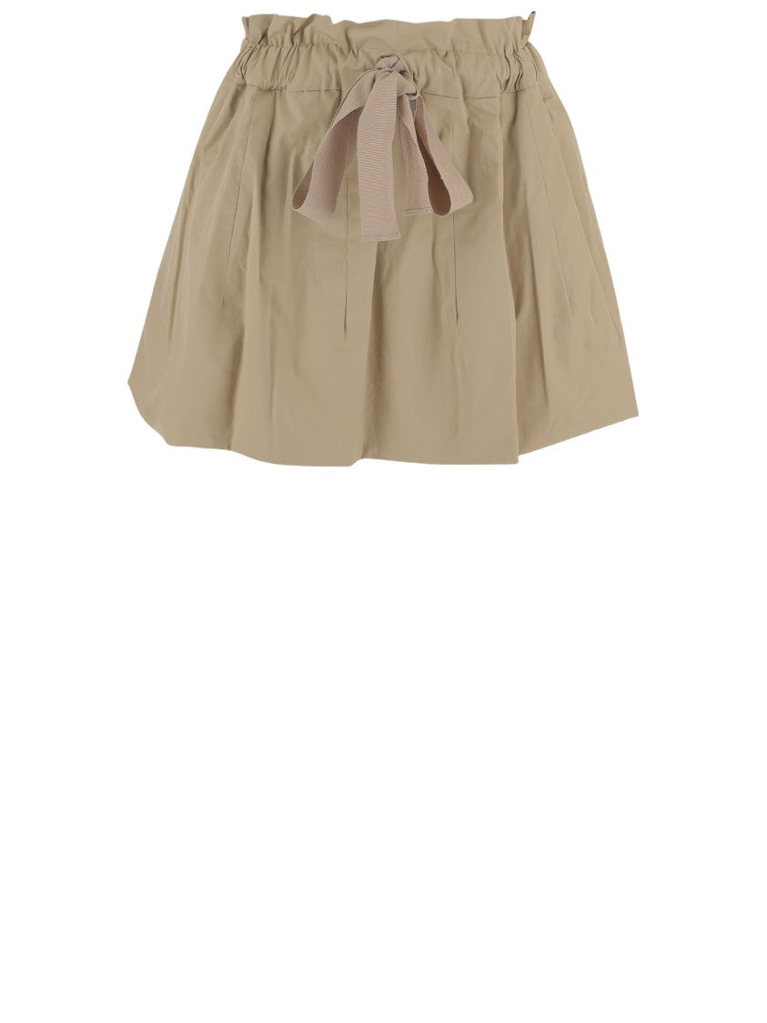 Patou Gathered Waist Skirt