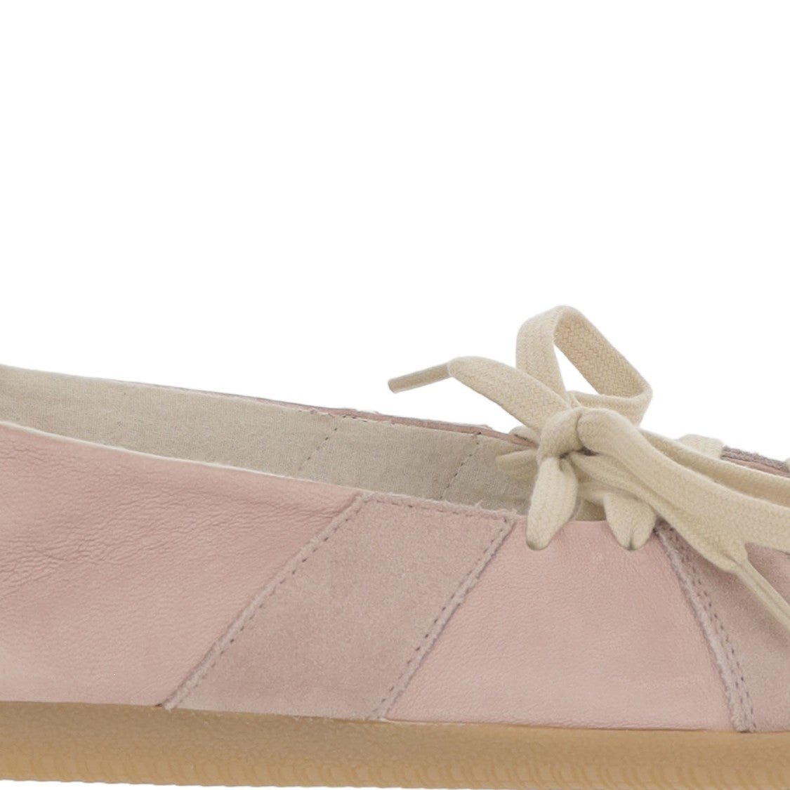 Maison Margiela Ballerina Flats With Round Toe And Front Lacing