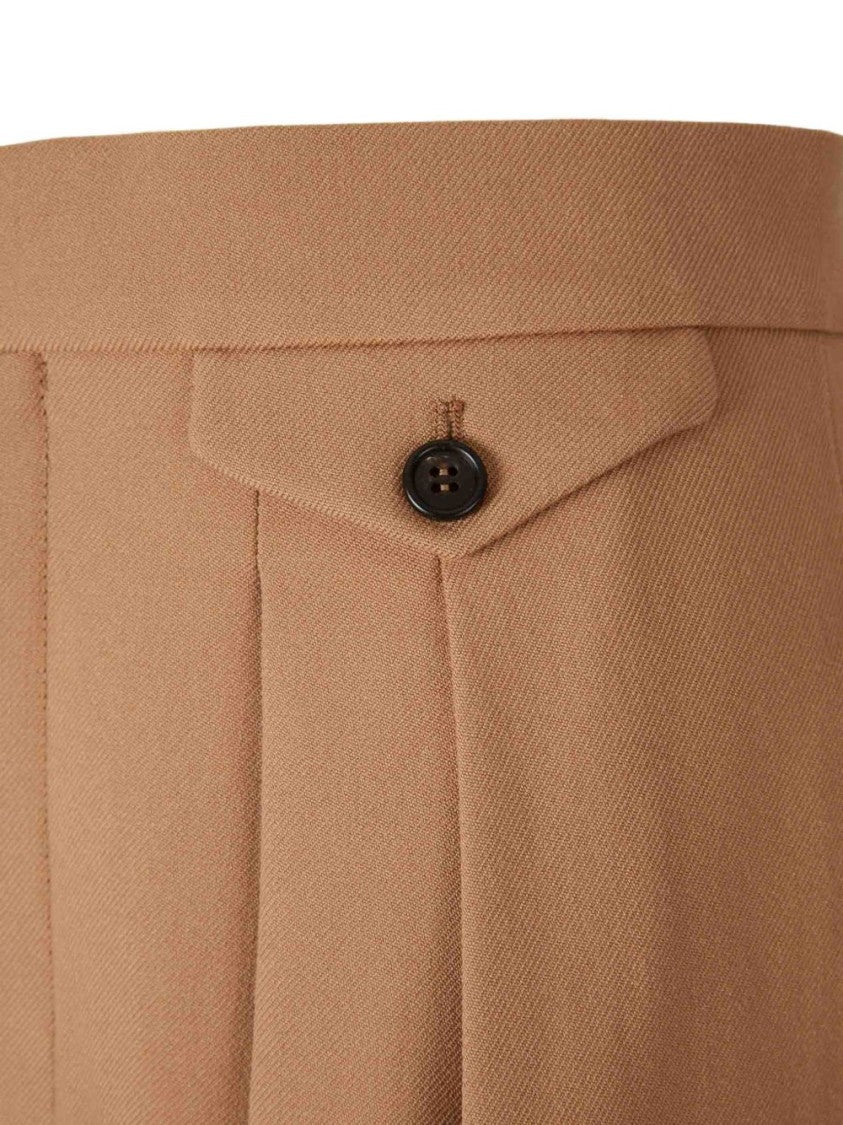 Chloé Tailored Wool Trousers With High Waist