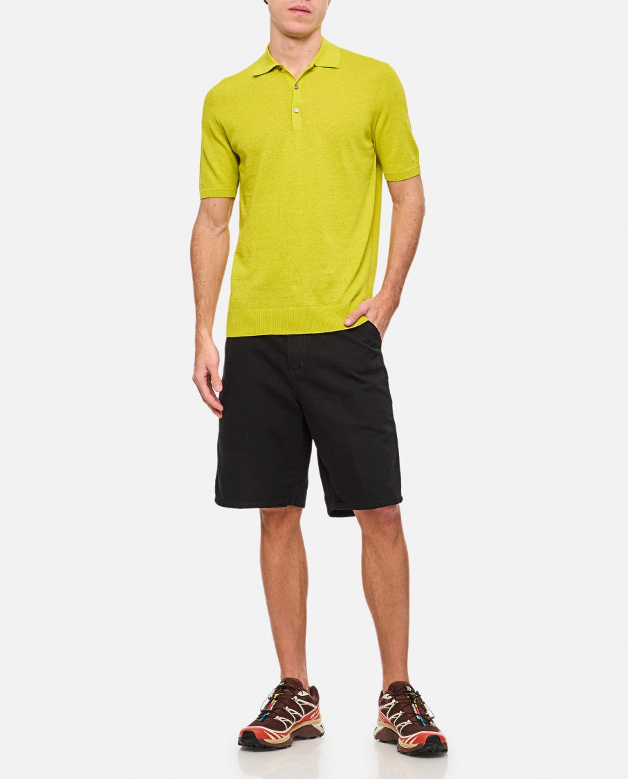 Drumohr Classic Knit Polo Shirt With Pointed Collar