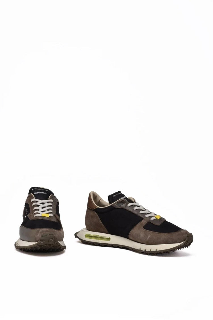 Be Positive Space Race Sneakers - Black/Taupe