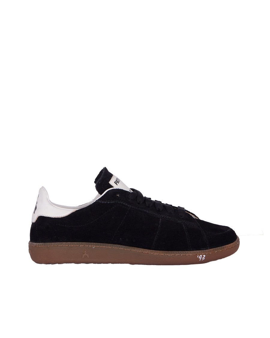 Patrizia Pepe Black/Dark Honey Leather Sneakers