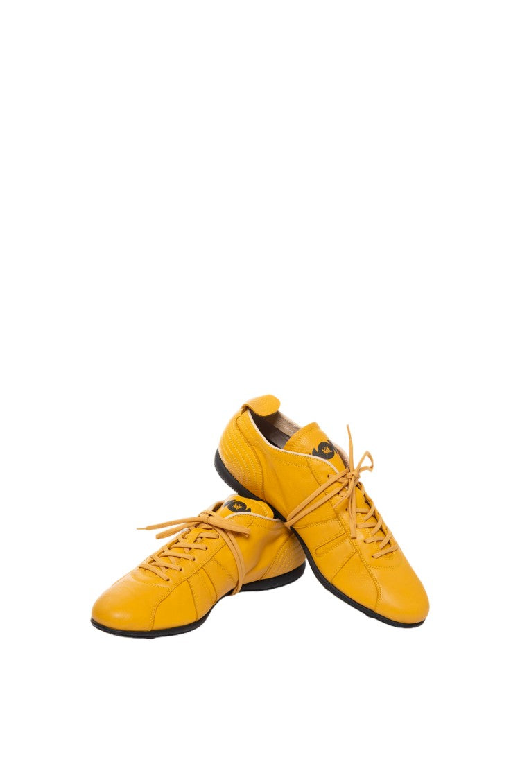 Pantofola D'oro Blue Soft Calfskin Padded Footbed Sneakers