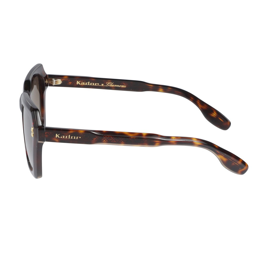 Kador Klara Glamour Oversized Square Frame Tortoiseshell Sunglasses
