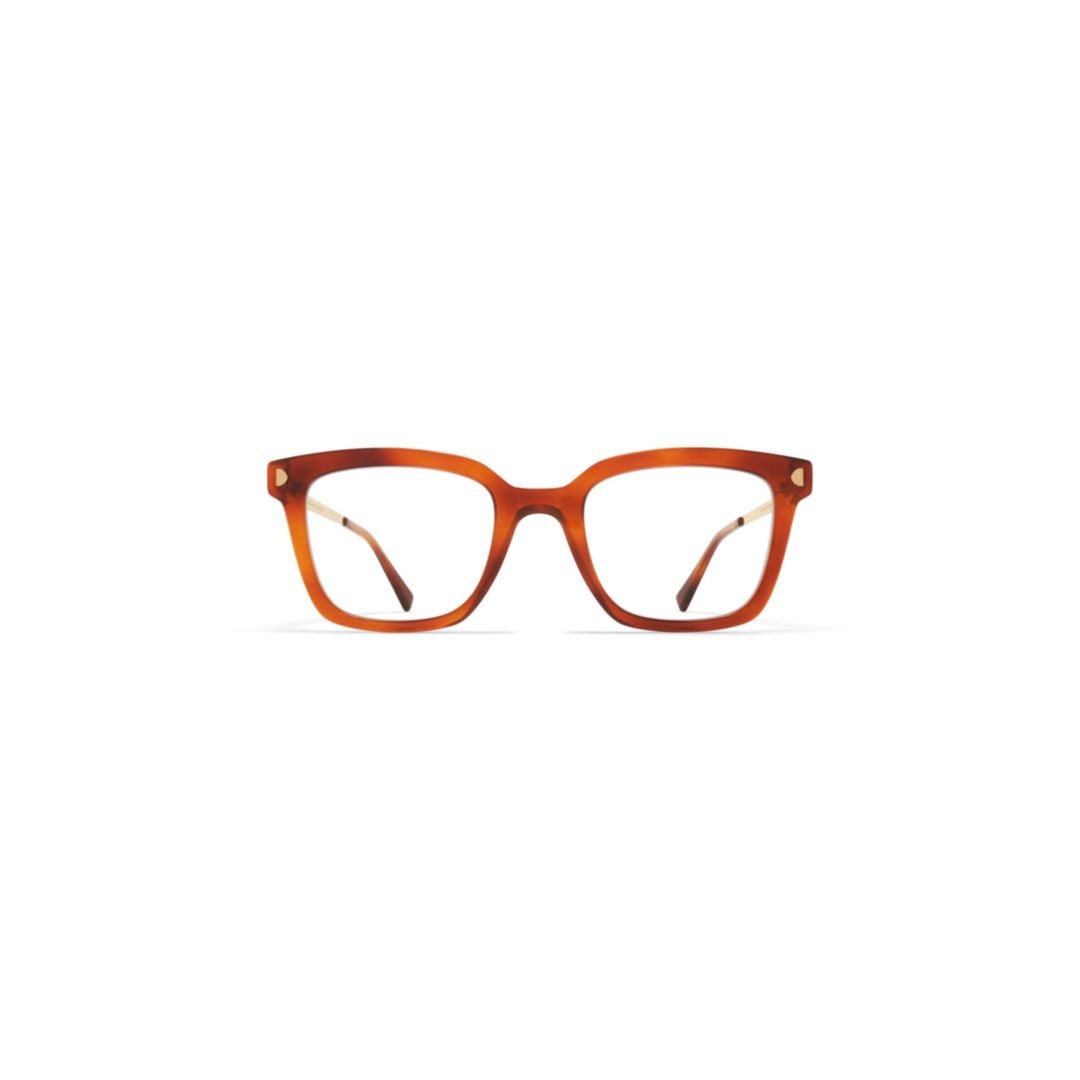 Mykita Neale Amber-Brown Gradient Square Frame Eyeglasses