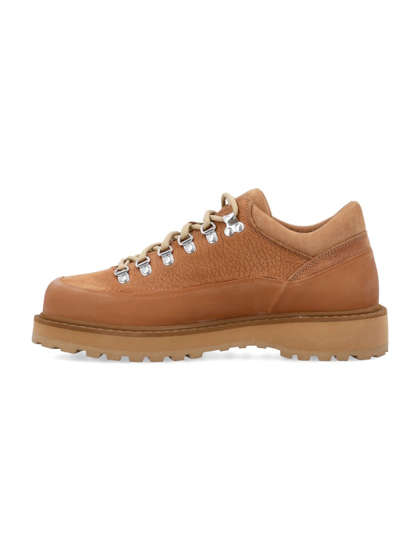 Diemme Cornaro Smooth Tan Leather Low-Top Shoes