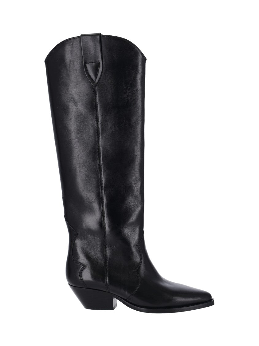 Isabel Marant Black Denvee Calf Leather Boots