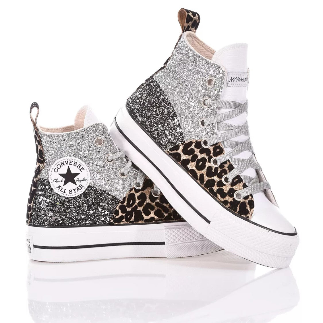 Converse Platform Silver, White, Black