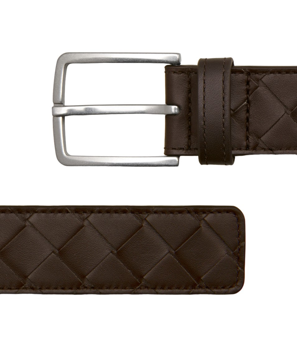 Bottega Veneta Intreccio Leather Belt