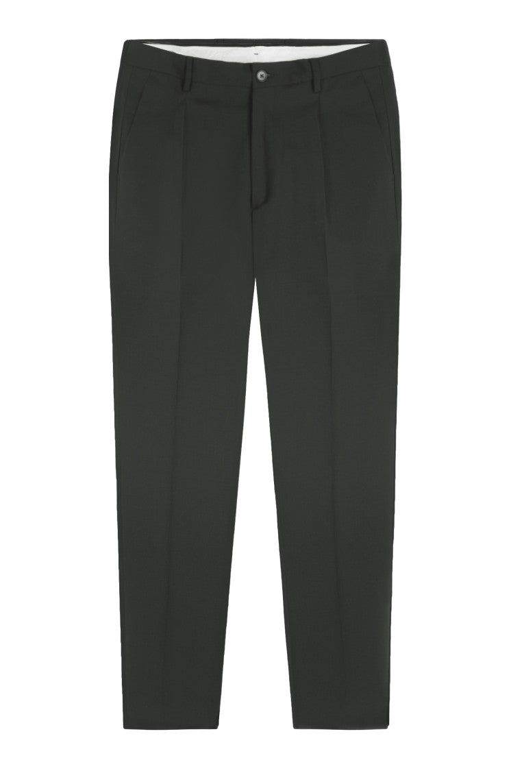 Gazzarrini X Michele Franzese Dark Green Virgin Wool Blend Trousers