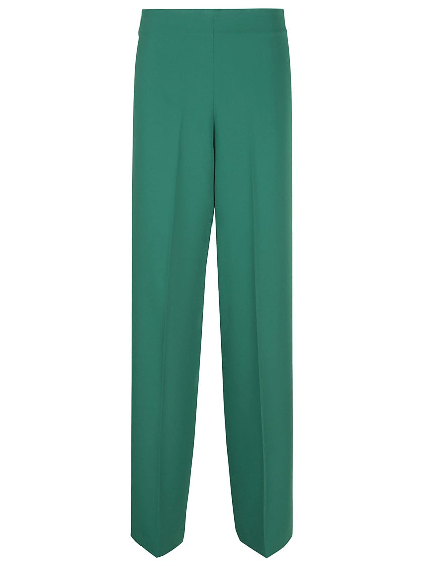 Parosh Straight-Leg Trousers With High Waist And Polished Draping