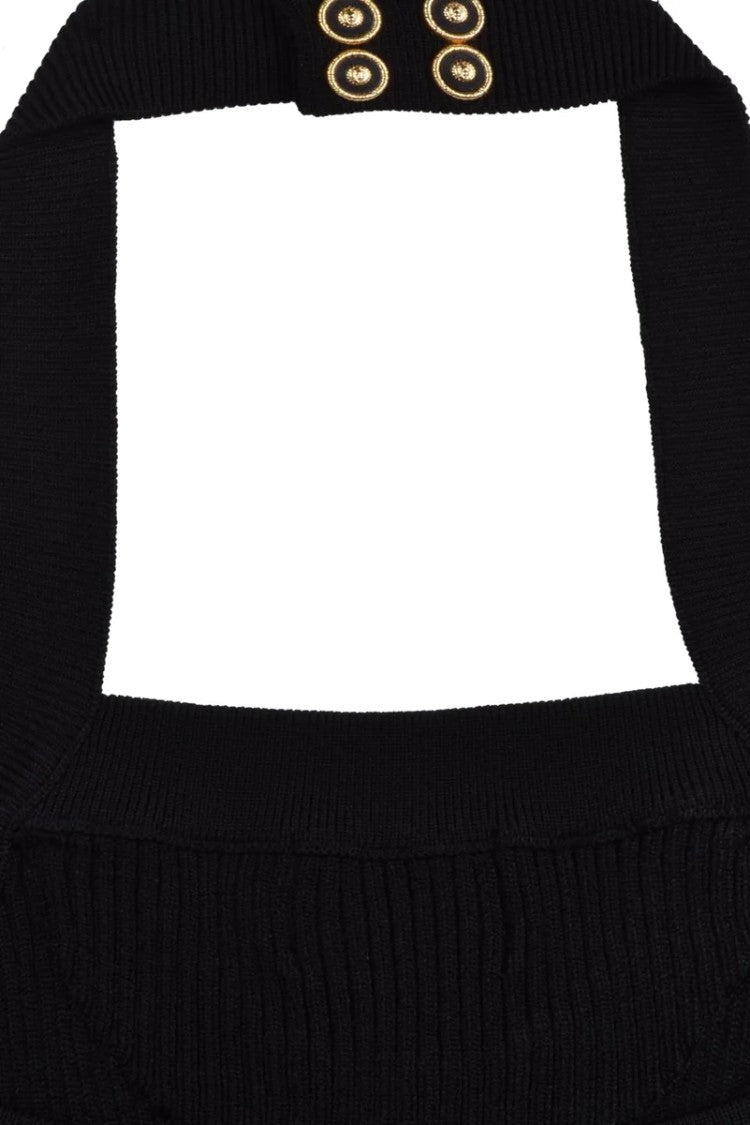Balmain Viscose Top - Black