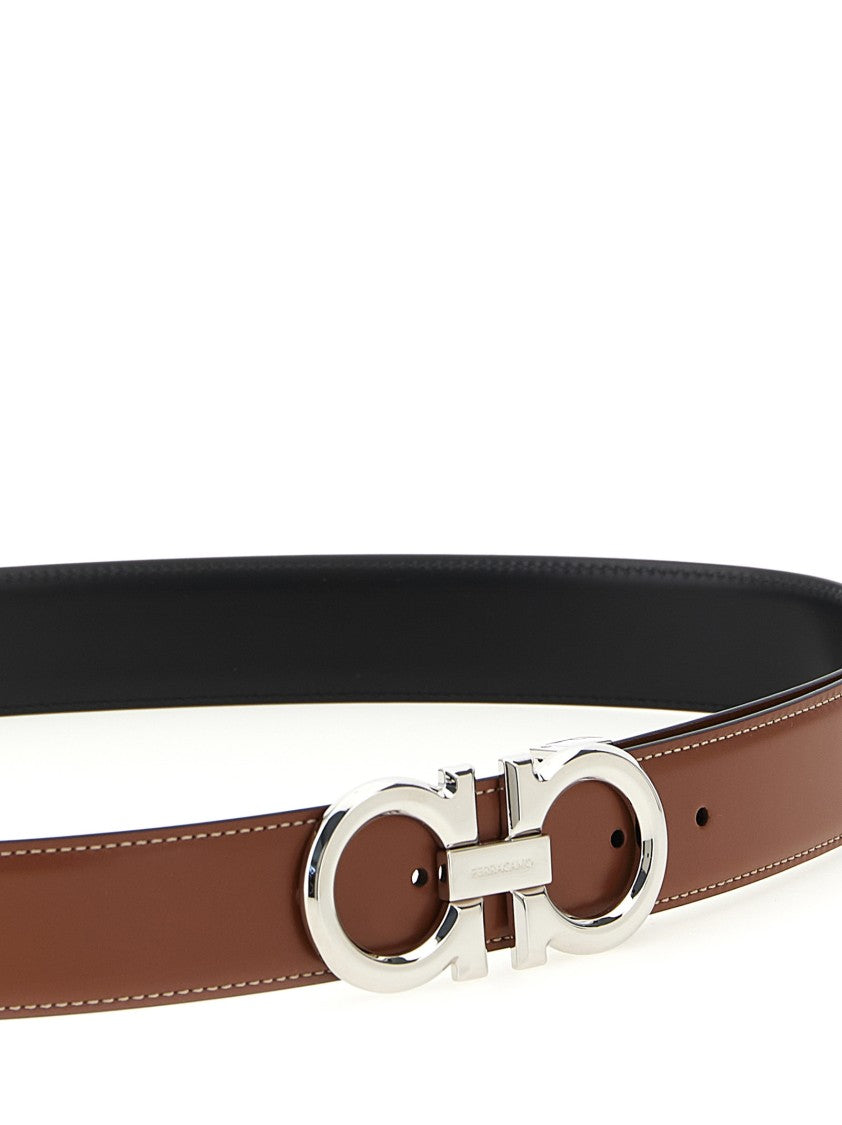 Ferragamo Gancini' Reversible Belt