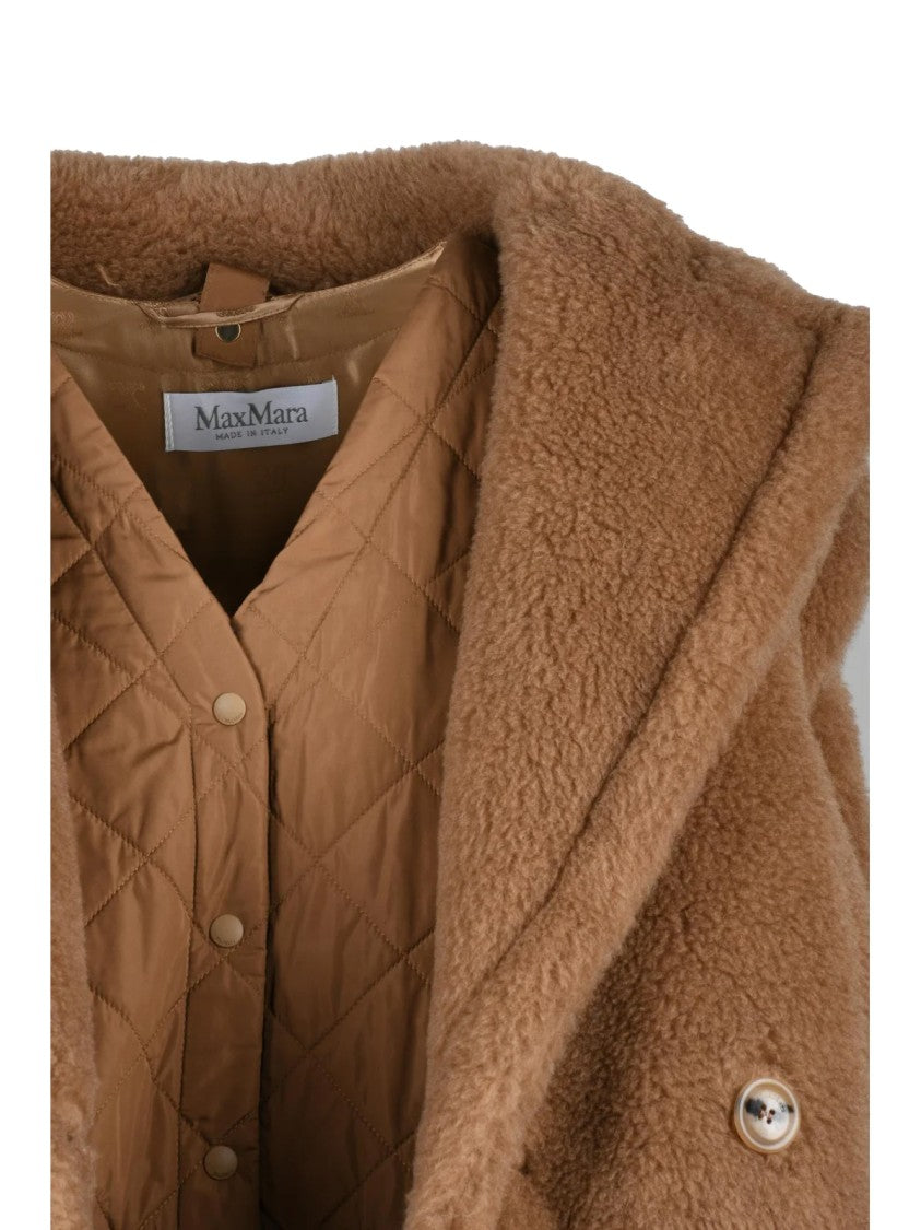 Max Mara Cropped Faux Fur Jacket With Removable Inner Vest And Stylish Finish
