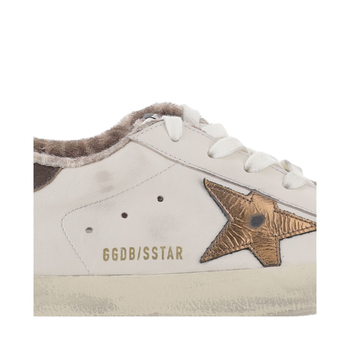 Golden Goose White Stardan Star Patch Leather Sneakers