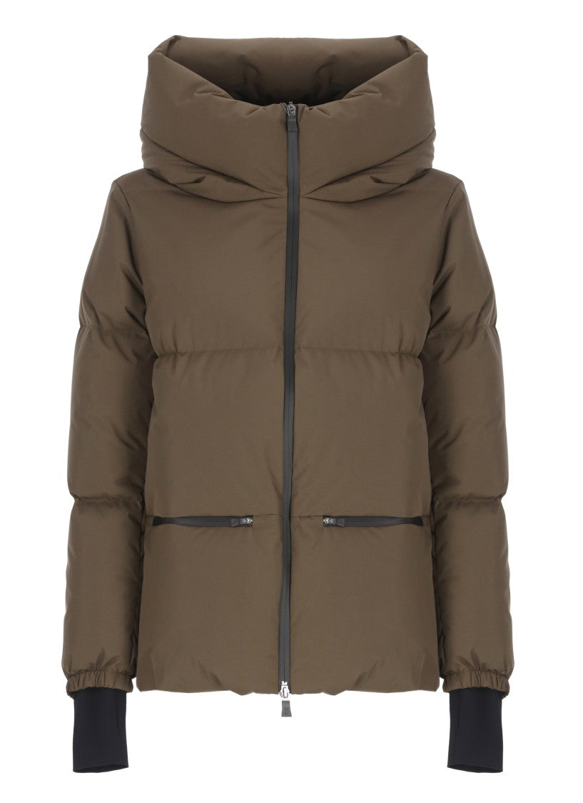 Herno Brown Quilted Down Jacket