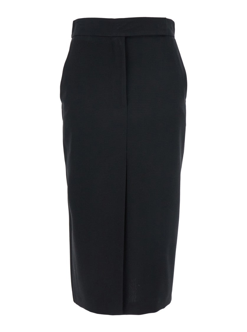 Plain Black Long Skirt