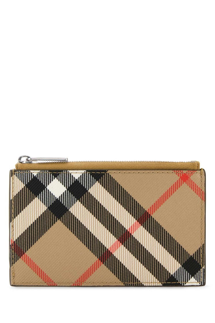 Burberry Printed Canvas Check Card Holder