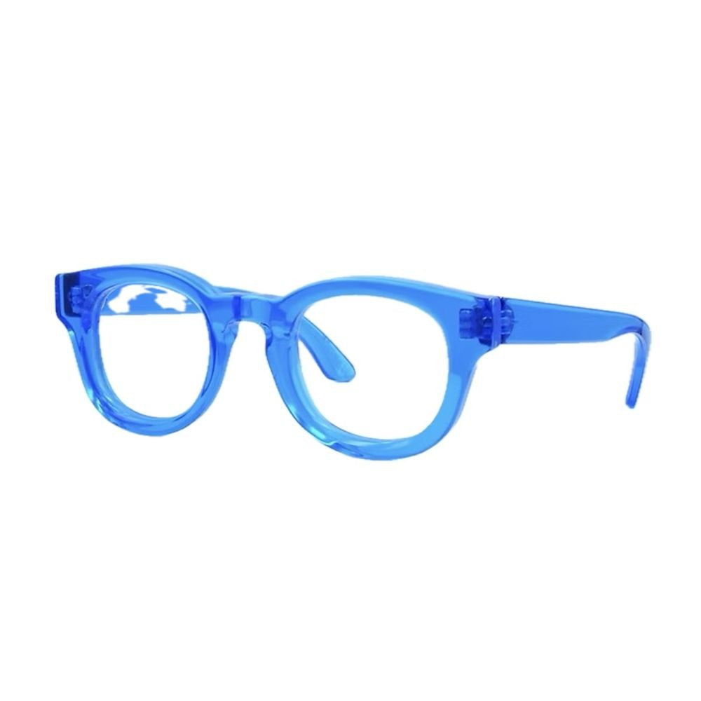 Panetti Eyewear Krystal Able Phantos-Shaped Transparent Blue Acrylic Eyewear