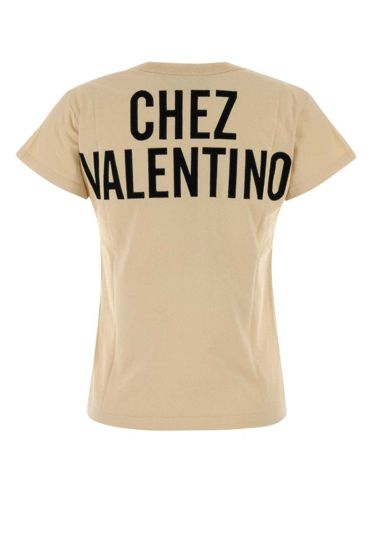 Valentino Garavani Cream Cotton T-Shirt