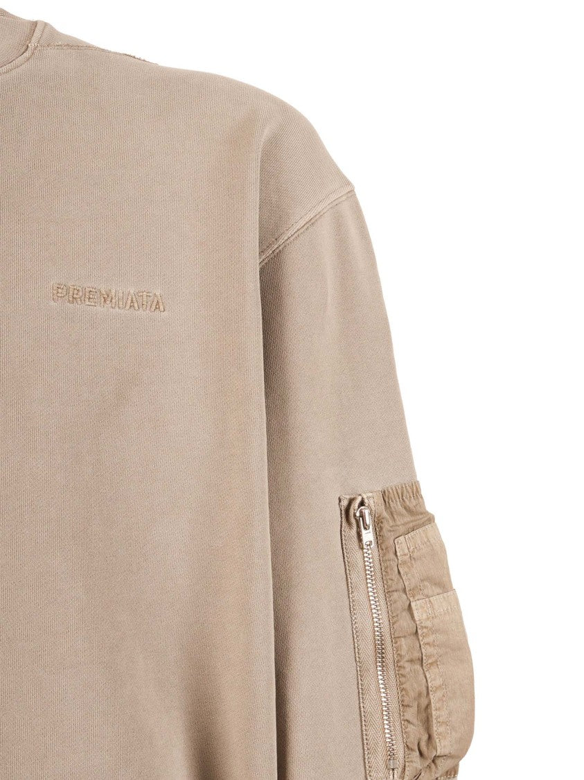 Premiata Beige Dunito Cotton Sweatshirt