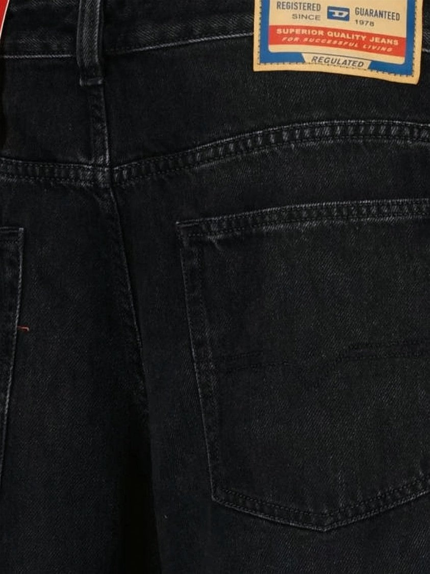 Diesel Relaxed Fit Black Denim Pants