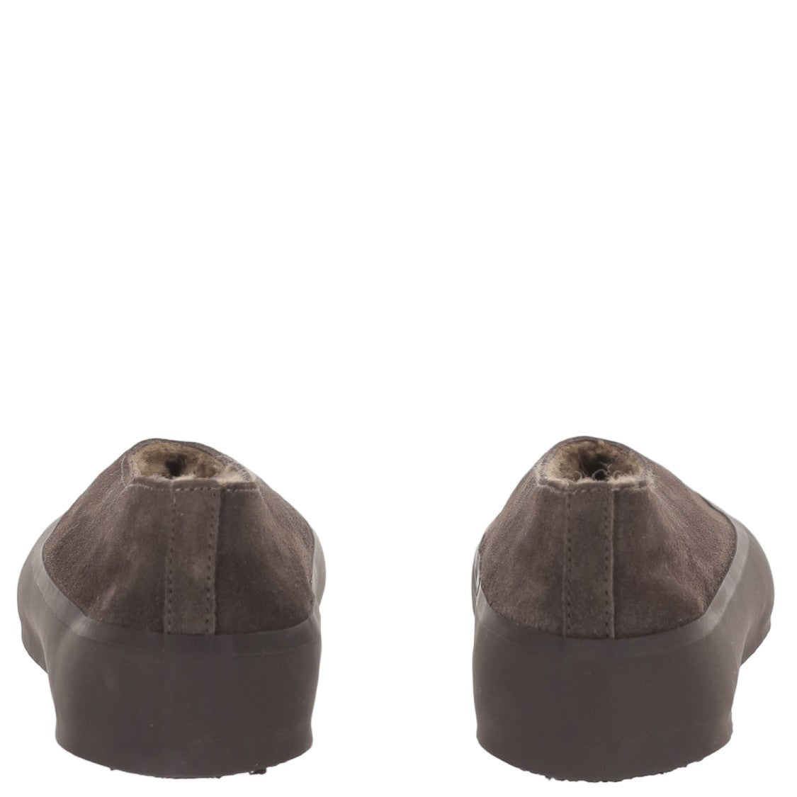 Le Monde Béryl Tapered Toe Suede Flats With Shearling Lining