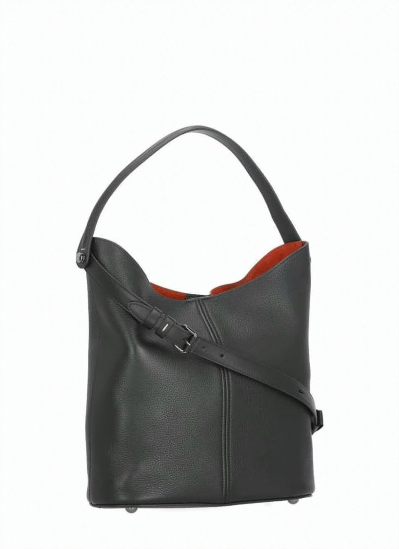 Maison Margiela Structured Black Calf Leather Tote Bag