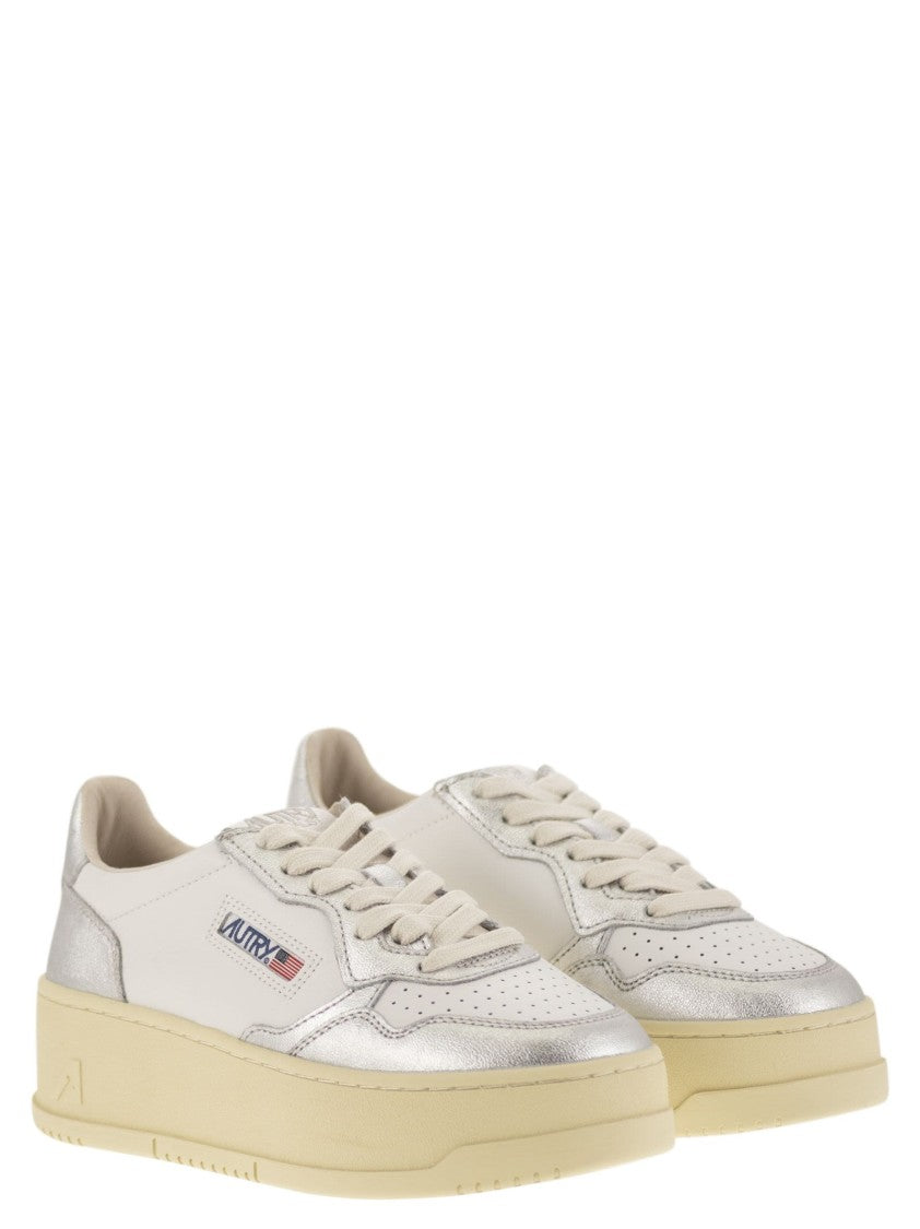 Autry Medalist Platform - Leather Trainers