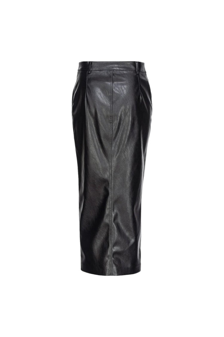 Pinko Black Pocket Polyester Skirt