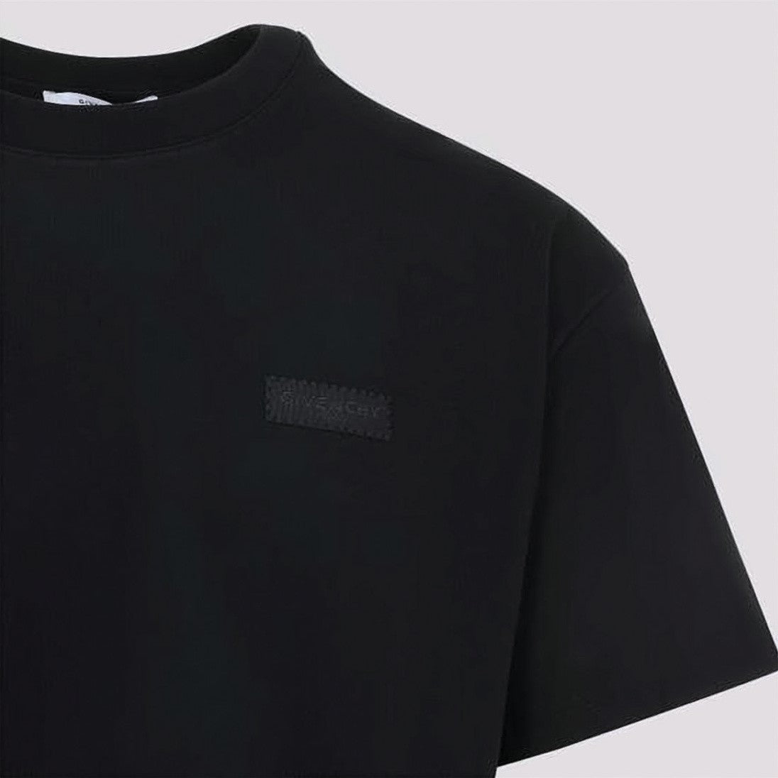 Givenchy Black T-Shirt With Tonal Logo Patch