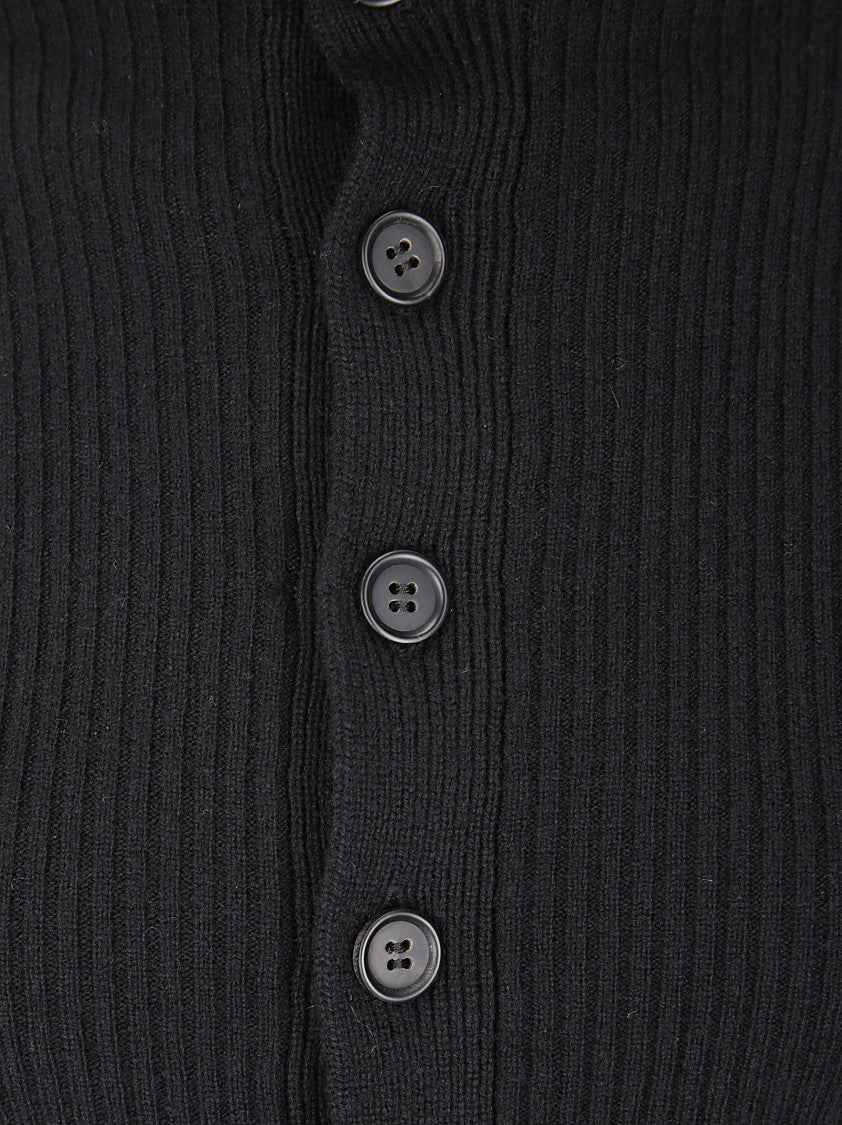 Yohji Yamamoto Ribbed High Neck Sweater